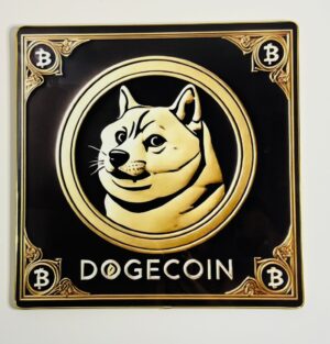 dogecoin/bitcoin cryptocurrency wall art/scenery/home decor