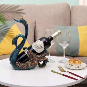 luxury swan wine holder – elegant home & bar decor