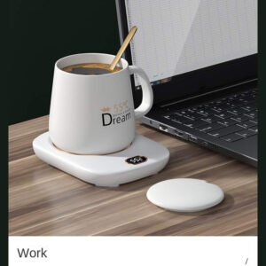 smart coffee mug warmer set with cup – temperature control | premium desk essential ☕✨