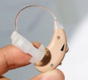 rechargeable bluetooth hearing aid – digital sound amplifier with charging case 🔊✨