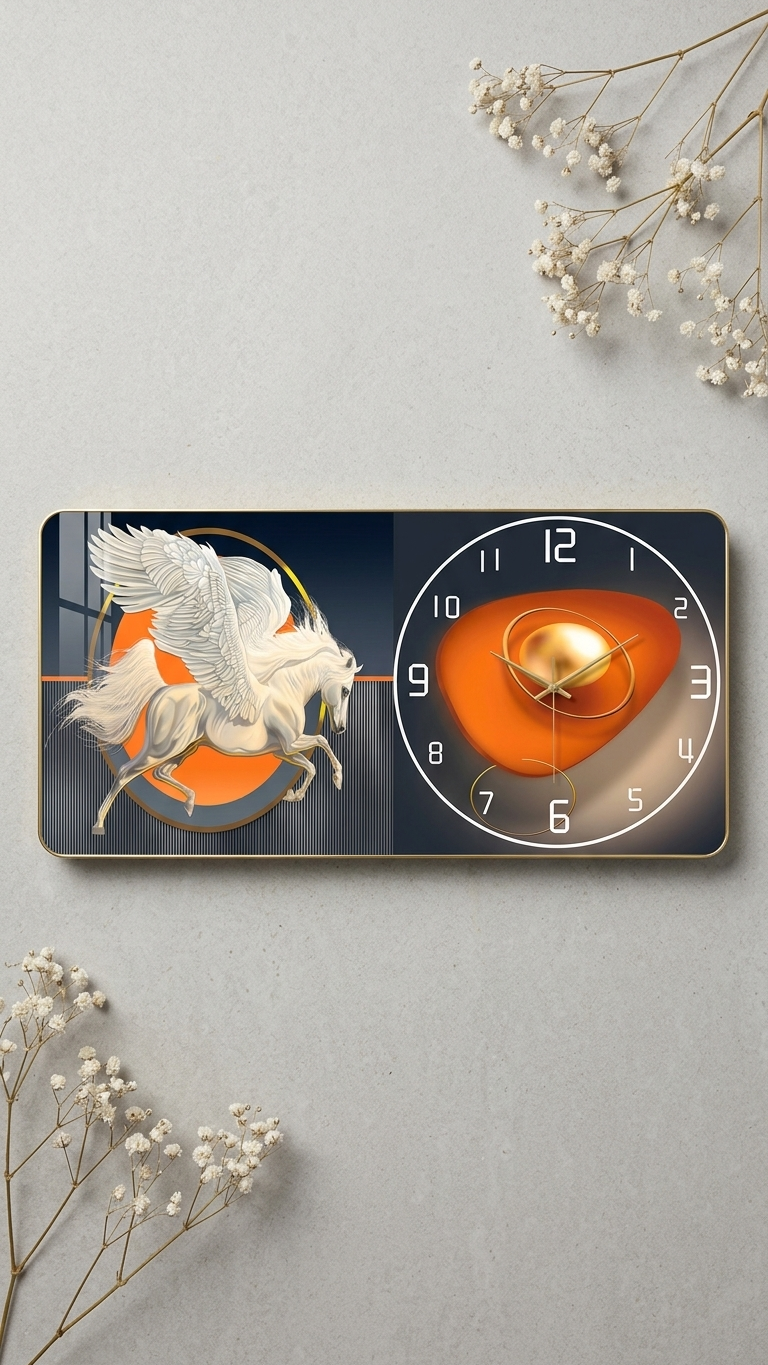 Unicorn Wall Art with Clock – Nature-Inspired Wall Decor featuring a built-in clock🕒 - Image 4