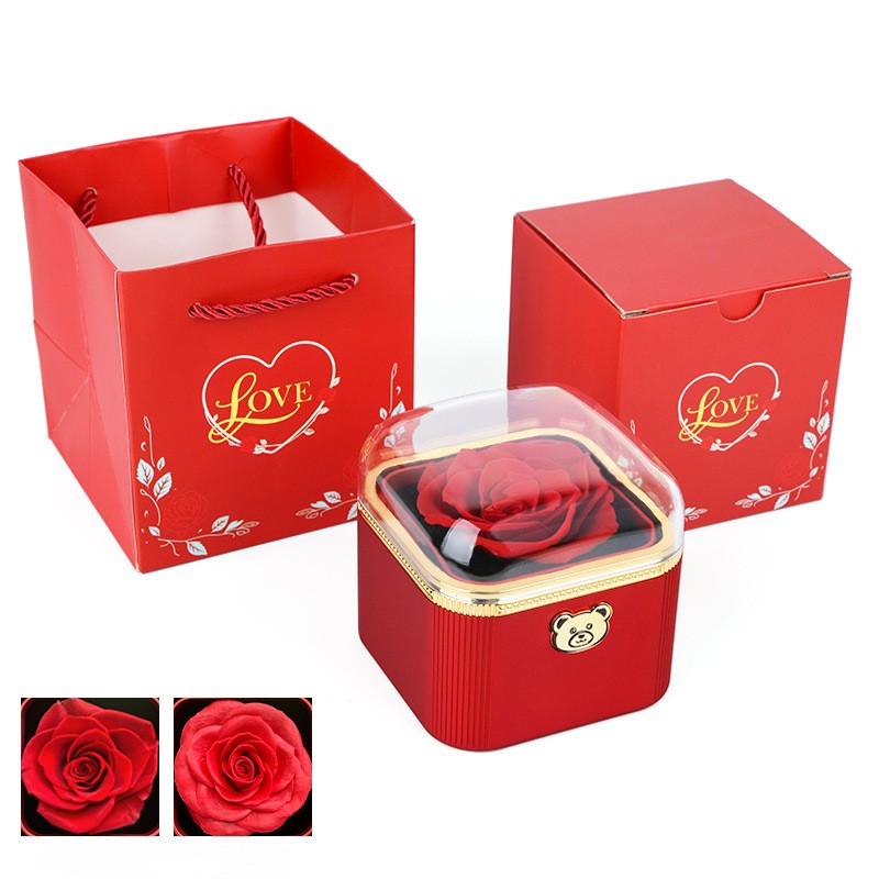 π Preserved Rose Gift Box with Bag β Elegant Keepsake ππΉβ¨ - Image 7
