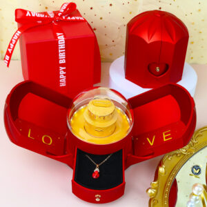 💎 luxury romantic surprise gift box with necklace – led light love box 🎁❤️✨