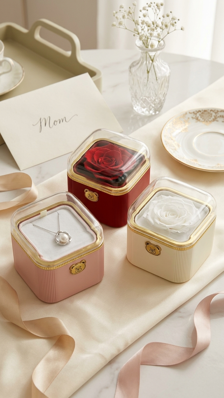 π Preserved Rose Gift Box with Bag β Elegant Keepsake ππΉβ¨ - Image 6